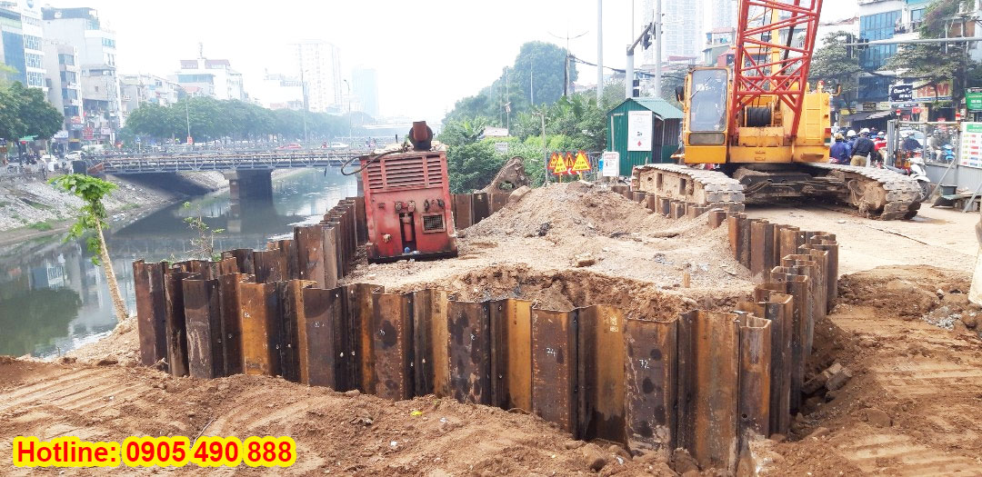 Nhận thi công cừ larsen trọn gói - Tư vấn giải pháp theo công trình